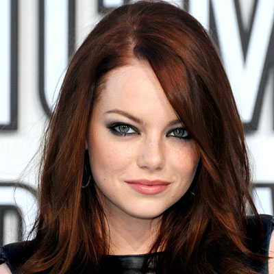 emma stone blonde updo. When we last wrote about Emma,